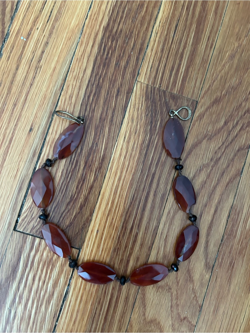 Madewell Beaded Faceted Tortoise-Shell Necklace